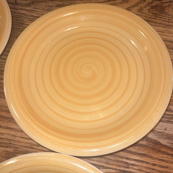 SIX PIECE Set Philippe Richard Golden Swirl - 4 Dinner Plates - 2 Cereal Bowls!! - Picture 5 of 9